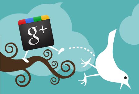 Google Plus Twitter