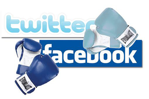 twitter contro guerra facebook