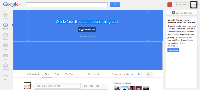 Google Plus non ci sta