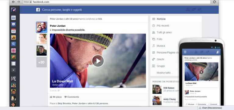 Addio confusione! L'annuncio di Facebook alla nuova home page