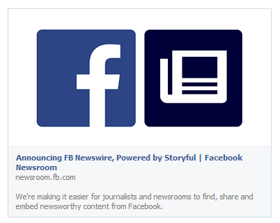 facebook annuncio newswire