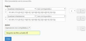 Filtro per regex doppio
